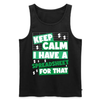 Accountant Bookkeeper Accounting - Männer Premium Bio Tank Top - Schwarz - Vorne - Michal (187cm)