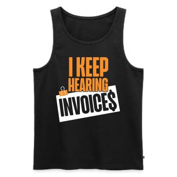 Accountant Bookkeeper Accounting I - Men's Premium Organic Tank Top - black - Front - AI Model Male 178 light (178cm)