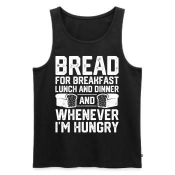 Funny bread baker - Men's Premium Organic Tank Top - black - Front - Michal (187cm)