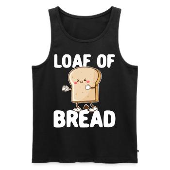 Lustiger Brotbacken-Bäcker - Männer Premium Bio Tank Top - Schwarz - Vorne - AI Model Male 178 light (178cm)