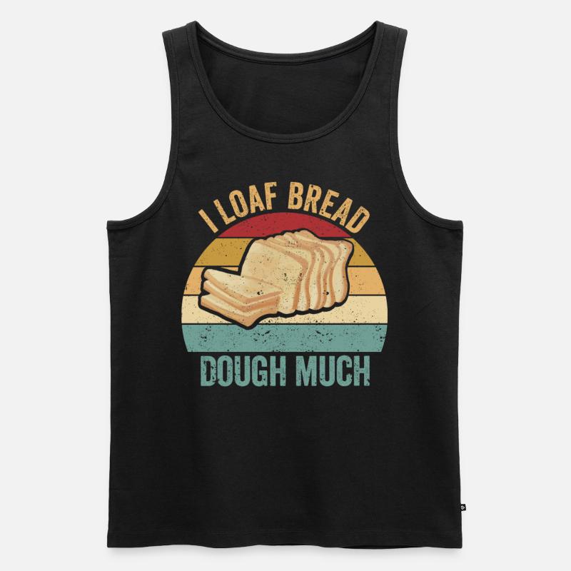Lustiger Brotbacken-Bäcker - Männer Premium Bio Tank Top - Schwarz