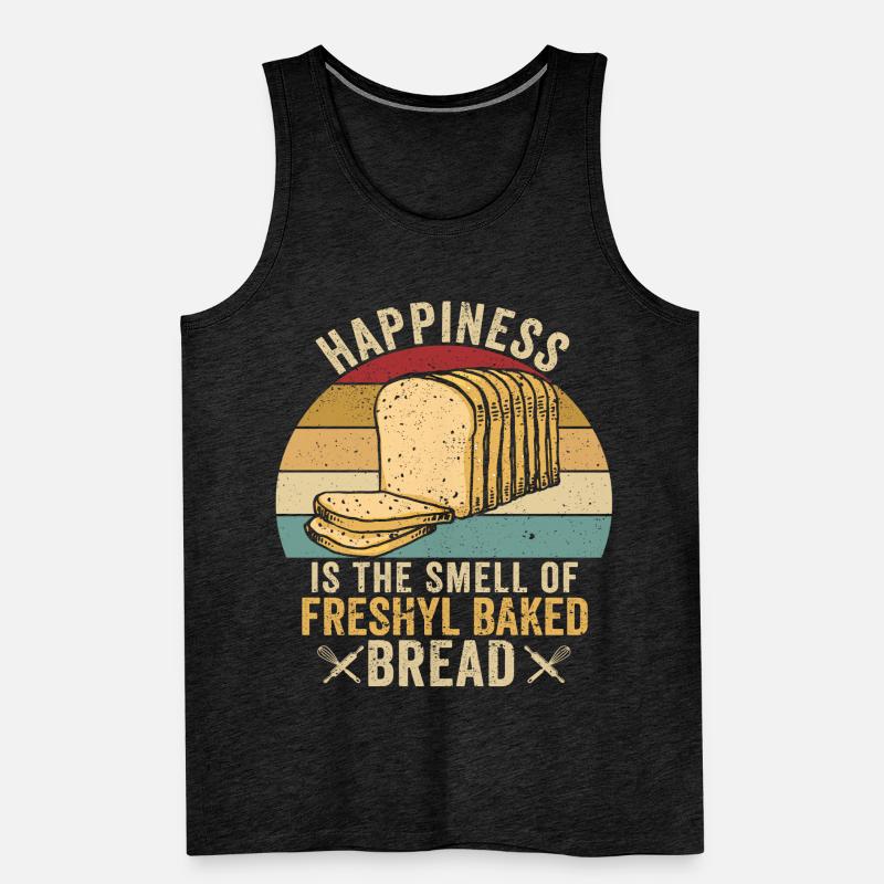 Funny bread baker Men's Premium Organic Tank Top
