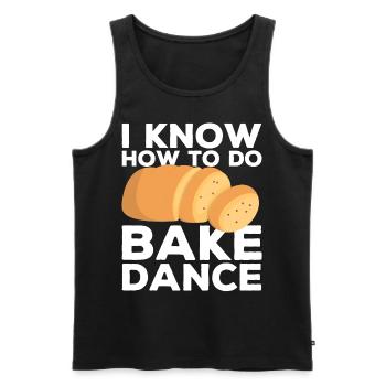 Funny bread baker - Men's Premium Organic Tank Top - black - Front - Michal (187cm)