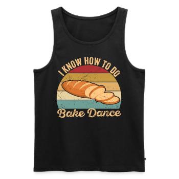 Funny bread baker - Men's Premium Organic Tank Top - black - Front - Michal (187cm)