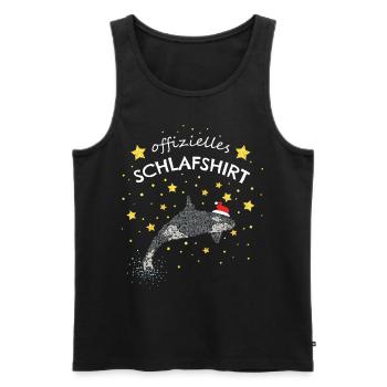 Offizielles Schlafshirt Orca Killerwal Christmas - Männer Premium Bio Tank Top - Schwarz - Vorne - Michal (187cm)