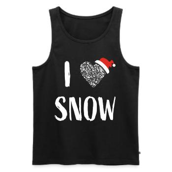 Snow Winter Winter Time Winter Sports Apres Ski - Men's Premium Organic Tank Top - black - Front - AI Model Male 178 light (178cm)