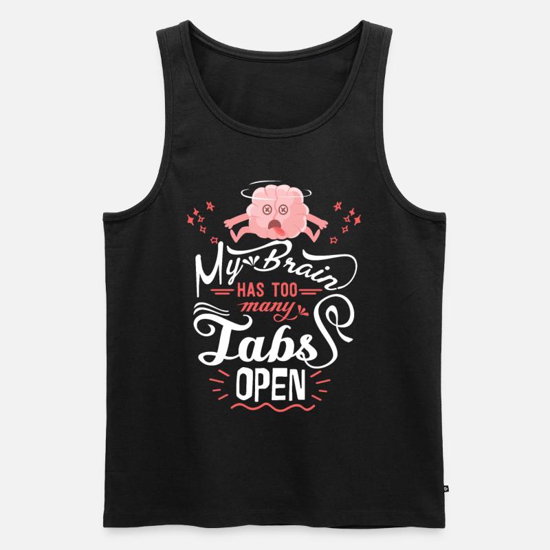 Motivationsspruch, lustiger Spruch, Konzentration - Männer Premium Bio Tank Top - Schwarz