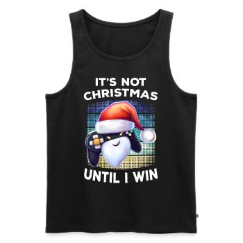 Christmas Game Gamepad Gamer Gamer Gift - Men's Premium Organic Tank Top - black - Front - Michal (187cm)