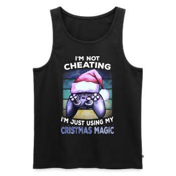 Jeu de Noël Gamer Gamer Cadeau - Débardeur bio Premium Homme - noir - Devant - Michal (187cm)