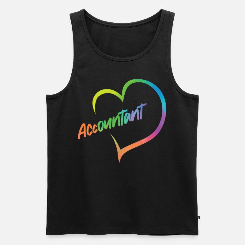 Comptable Comptable Comptable - Débardeur bio Premium Homme - noir