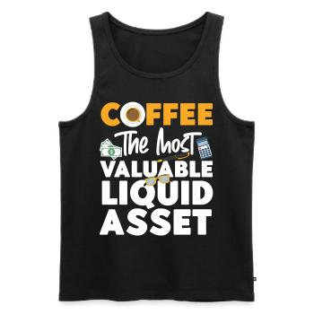 Accountant Bookkeeper Accounting - Men's Premium Organic Tank Top - black - Front - AI Model Male 178 light (178cm)