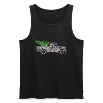 Christmas tree Christmas tree Christmas tree Xmas - Men's Premium Organic Tank Top - black - Front - AI Model Male 178 light (178cm)