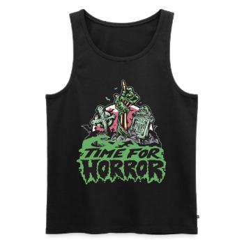 Horror Undead Halloween Party Zombie Halloween Al - Men's Premium Organic Tank Top - black - Front - Michal (187cm)