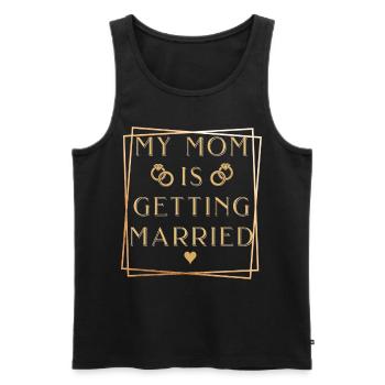 Hochzeit Mutter - Männer Premium Bio Tank Top - Schwarz - Vorne - Michal (187cm)