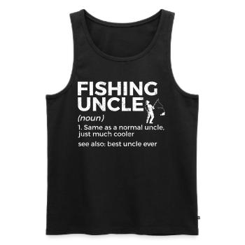 Pêche à la ligne Pêche - Débardeur bio Premium Homme - noir - Devant - Michal (187cm)