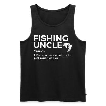 Pêche à la ligne Pêche - Débardeur bio Premium Homme - noir - Devant - Michal (187cm)
