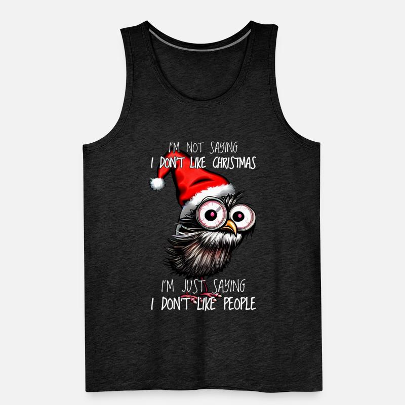 Weihnachtseule Eule Weihnachten Eulen Geschenk Männer Premium Bio Tank Top