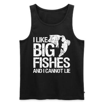 Pêche à la ligne Pêche - Débardeur bio Premium Homme - noir - Devant - Michal (187cm)