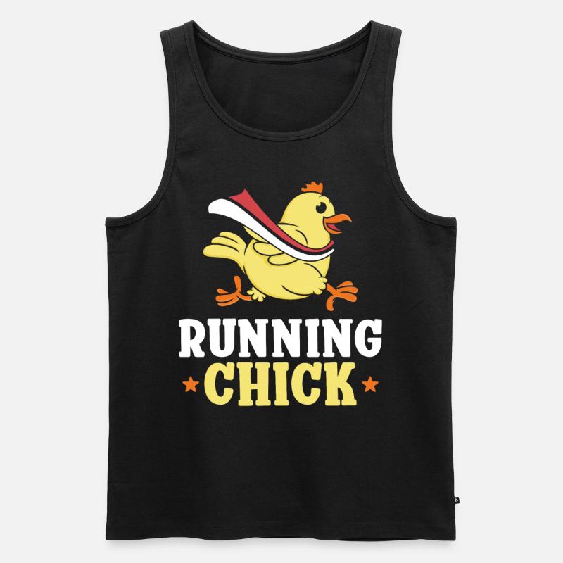 Running Runner Half Marathon - Männer Premium Bio Tank Top - Schwarz