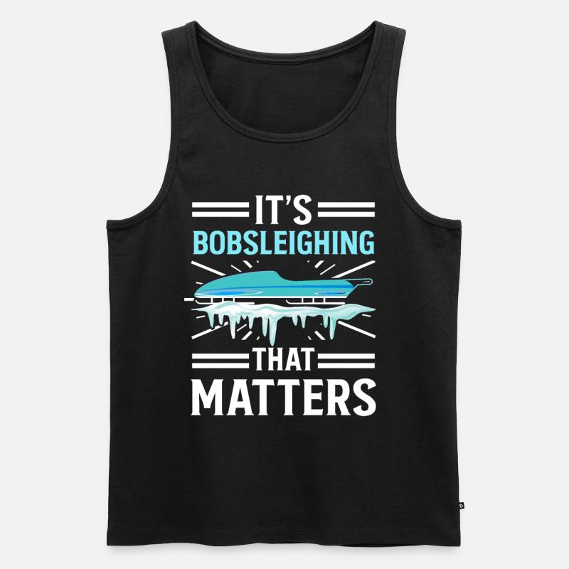 Bobsleighing Matters Bobsled Team - Men's Premium Organic Tank Top - black