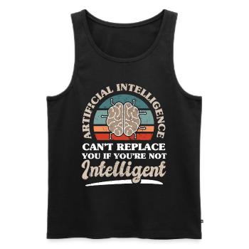 AI Technologie Informatik Software Ingenieur - Männer Premium Bio Tank Top - Schwarz - Vorne - Michal (187cm)