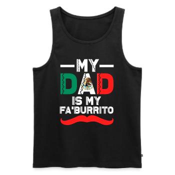 Mexiko 5. Mai Fiesta Burrito Mexikanischer Vater - Männer Premium Bio Tank Top - Schwarz - Vorne - Michal (187cm)