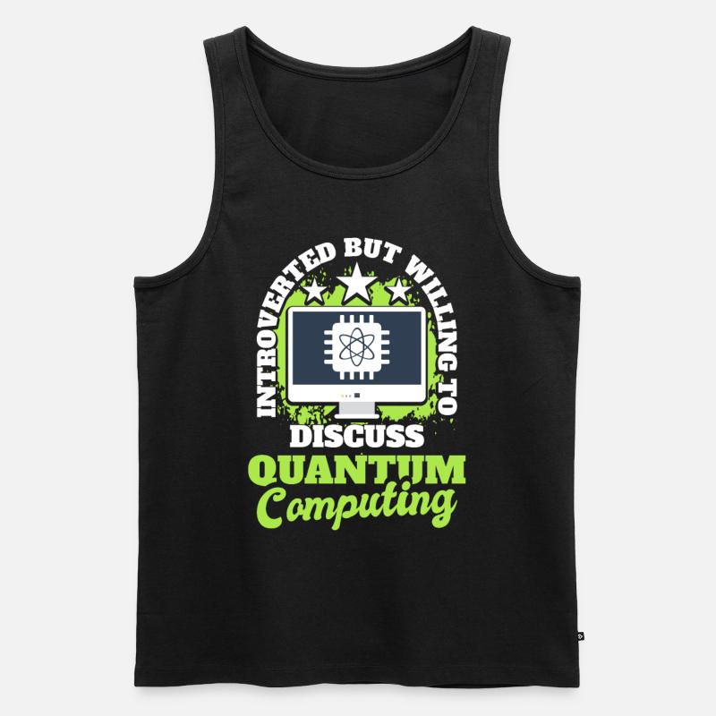 Quantencomputer Quantenmechanik - Männer Premium Bio Tank Top - Schwarz