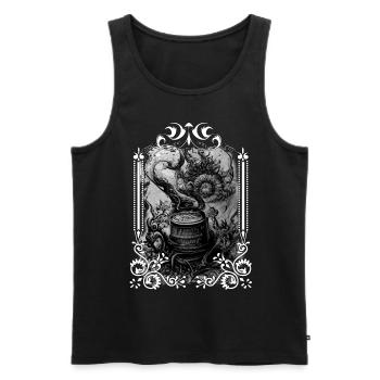Magic Witch Trank Hexerei okkulte gotische Hexe - Männer Premium Bio Tank Top - Schwarz - Vorne - Michal (187cm)