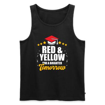 Senior 2023 Klasse Absolvent Student - Männer Premium Bio Tank Top - Schwarz - Vorne - AI Model Male 178 light (178cm)