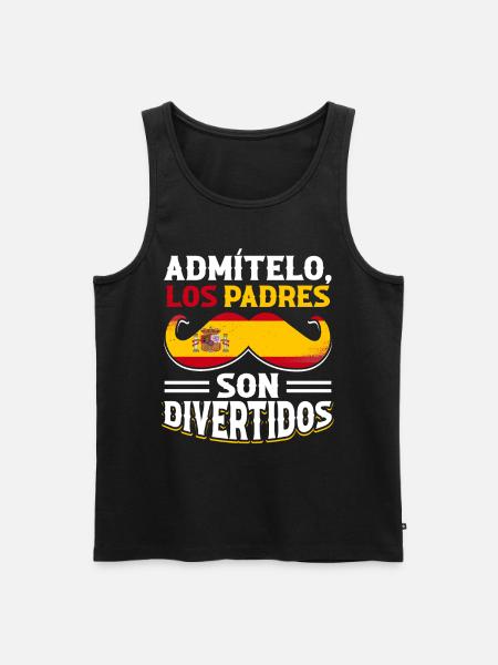 Spanish Papa Daddy Best Daddy - Men's Premium Organic Tank Top - black