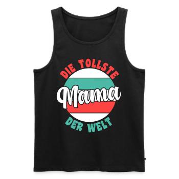 Mutter Mama - Männer Premium Bio Tank Top - Schwarz - Vorne - Michal (187cm)