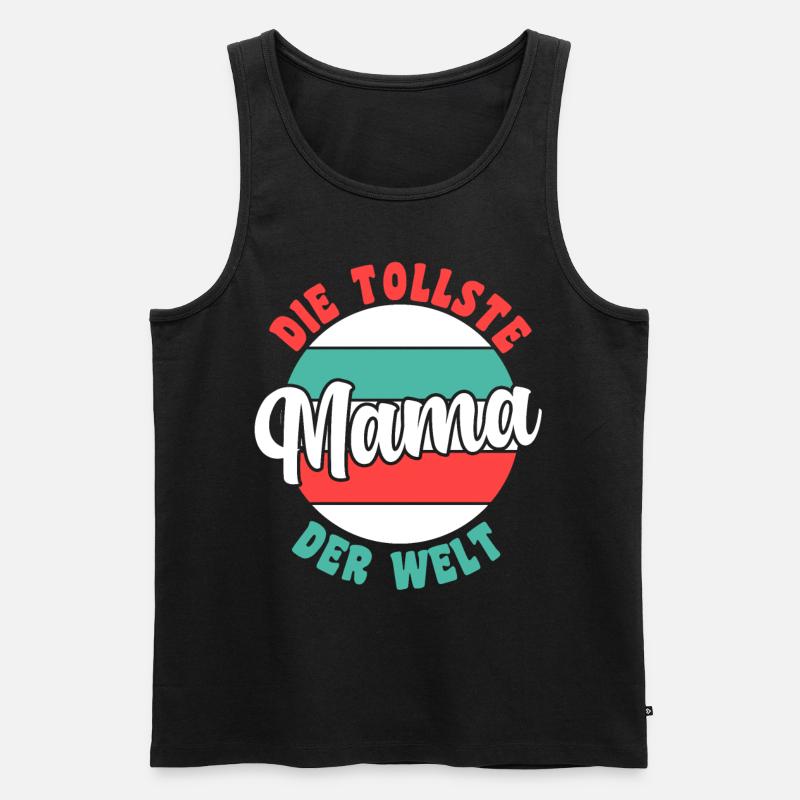 Mutter Mama - Männer Premium Bio Tank Top - Schwarz