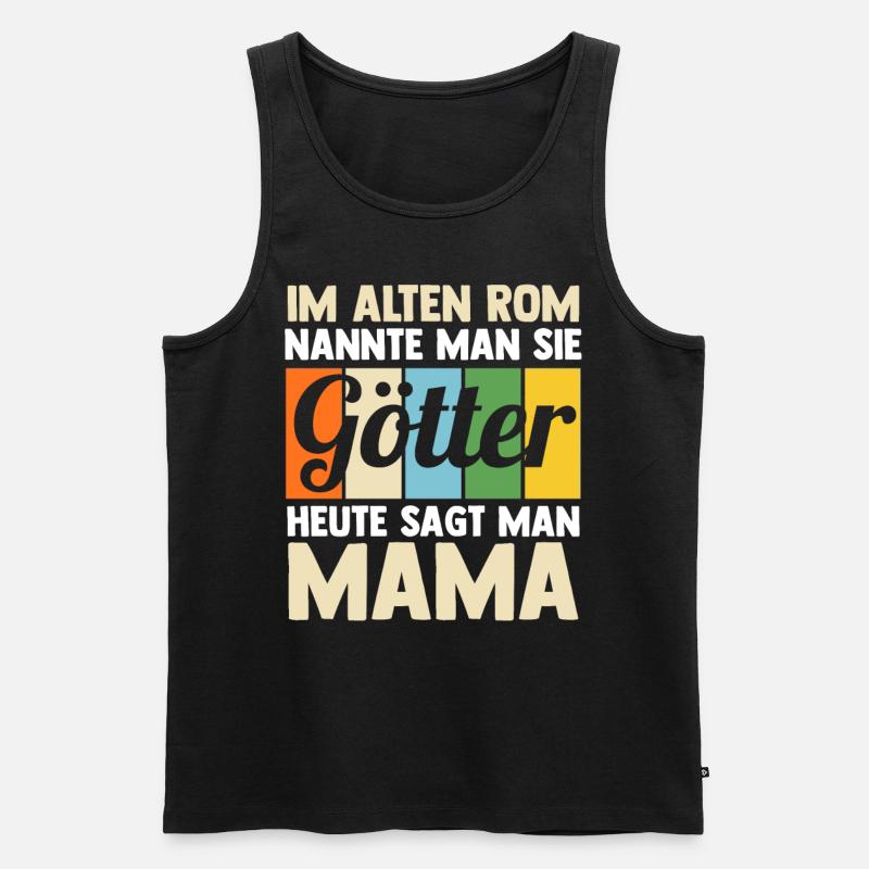 Mutter Mama - Männer Premium Bio Tank Top - Schwarz