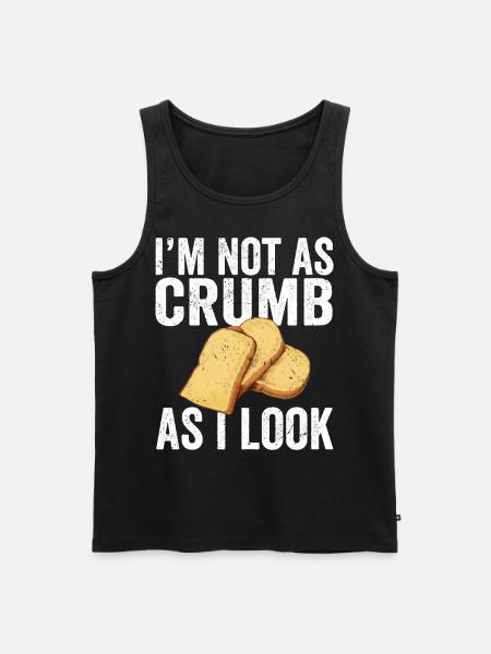 Lustiger Brotbacken-Bäcker - Männer Premium Bio Tank Top - Schwarz