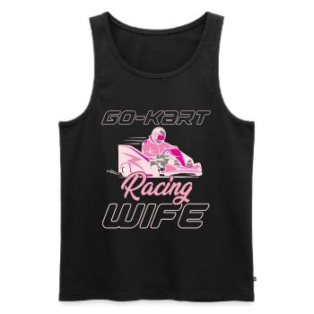 Go Kart Racer Lap Race Track Racing Fun - Men's Premium Organic Tank Top - black - Front - Michal (187cm)
