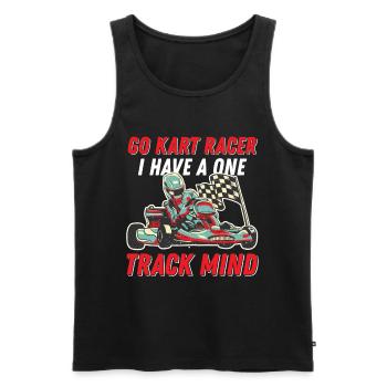 Go Kart Home Racer Lap Race Speed Re - Men's Premium Organic Tank Top - black - Front - Michal (187cm)