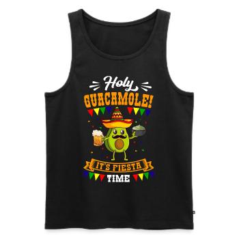 Cinco de Mayo Fête sacrée du Guacamole Mexique - Débardeur bio Premium Homme - noir - Devant - Michal (187cm)