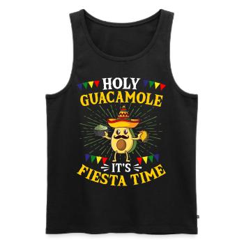 Cinco de Mayo Fête sacrée du Guacamole Mexique - Débardeur bio Premium Homme - noir - Devant - Michal (187cm)