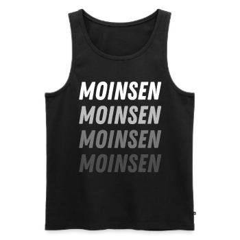 Oldenburg Oldenburger Norden Norddeutschland Moin - Männer Premium Bio Tank Top - Schwarz - Vorne - AI Model Male 178 light (178cm)