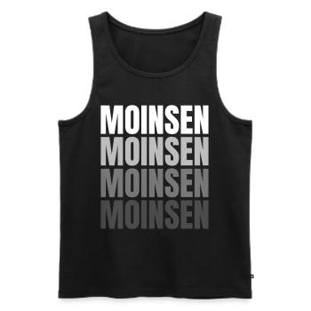 Oldenburg Oldenburger Norden Norddeutschland Moin - Männer Premium Bio Tank Top - Schwarz - Vorne - AI Model Male 178 light (178cm)