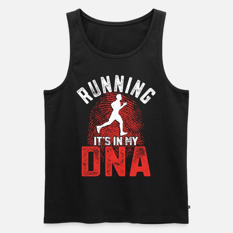 Running Runner Half Marathon - Men's Premium Organic Tank Top - black