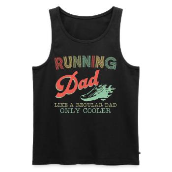 Running Runner Half Marathon Dad - Men's Premium Organic Tank Top - black - Front - Michal (187cm)