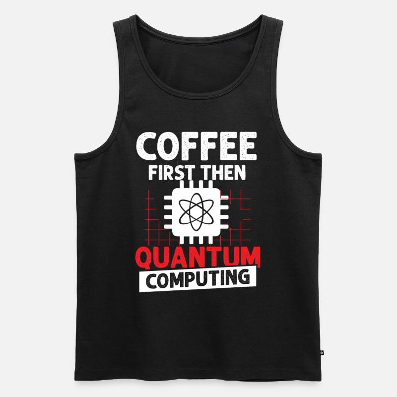 Quantum physics qubit - Men's Premium Organic Tank Top - black