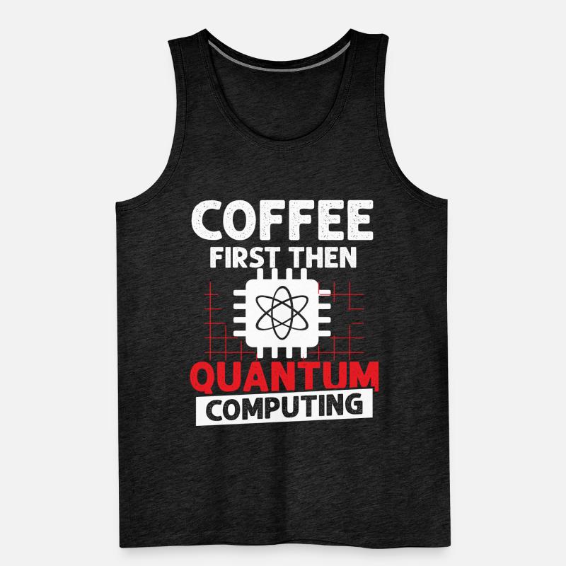 Quantum physics qubit Men's Premium Organic Tank Top
