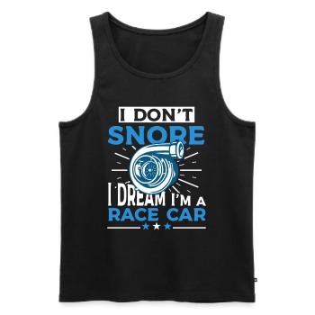 I don't snore Funny snoring - Men's Premium Organic Tank Top - black - Front - AI Model Male 178 light (178cm)