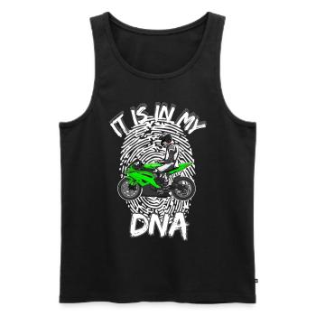 Motorcycle Lifestyle / Motorcycle / Motorcycle biker - Men's Premium Organic Tank Top - black - Front - AI Model Male 178 light (178cm)