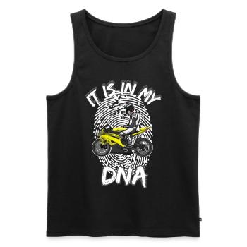 Motorcycle Lifestyle / Motorcycle / Motorcycle biker - Men's Premium Organic Tank Top - black - Front - Michal (187cm)