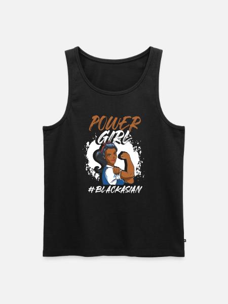 Gemischte Halbschwarz Blasisch - Männer Premium Bio Tank Top - Schwarz