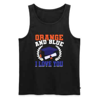 Senior Klasse Lustige Abschlussfeier 2022 - Männer Premium Bio Tank Top - Schwarz - Vorne - AI Model Male 178 light (178cm)