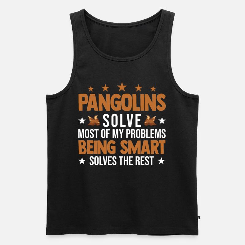 Pangolin Geschenk Schuppentier - Männer Premium Bio Tank Top - Schwarz